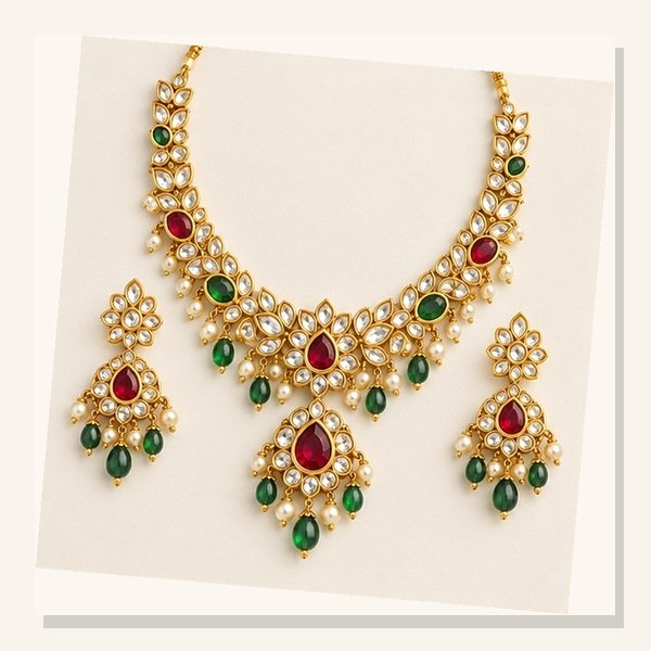 Royal Kundan Necklace Set